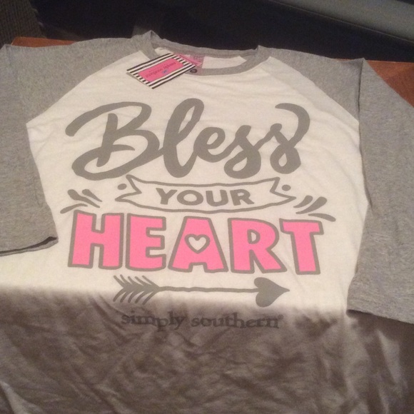 NWT Simply Southern Small 3/4 length T-shirt - Picture 4 of 8